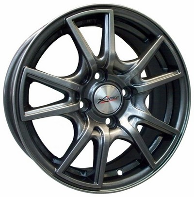 Авто диск X'Trike X-104 4x108 R14 литой серебристый темный et35 d67,1