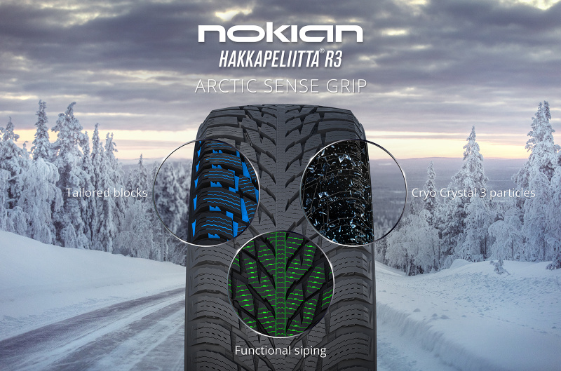 Нордическая шина Nokian Hakkapeliitta R3 – безопасность на дороге, удобство в управлении автомобилем