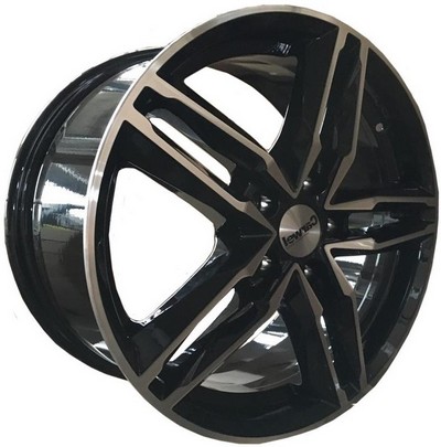 Авто диск Carwel Малык 5x114,3 R18 литой черный с полировкой et45 d66,1