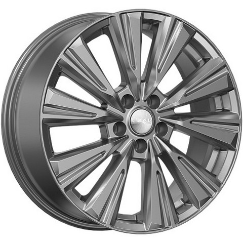 Авто диск Skad Линней Графит 5x108 R18 литой серебристый темный et50 d63,4